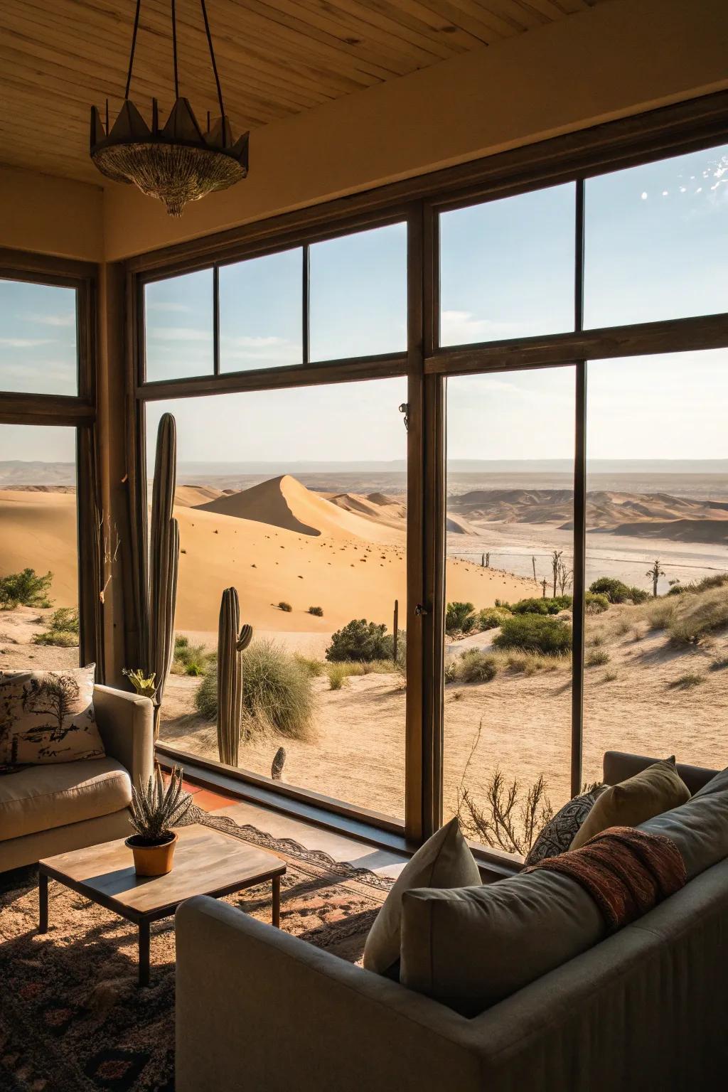 Open areas amplify the connection with the natural world.