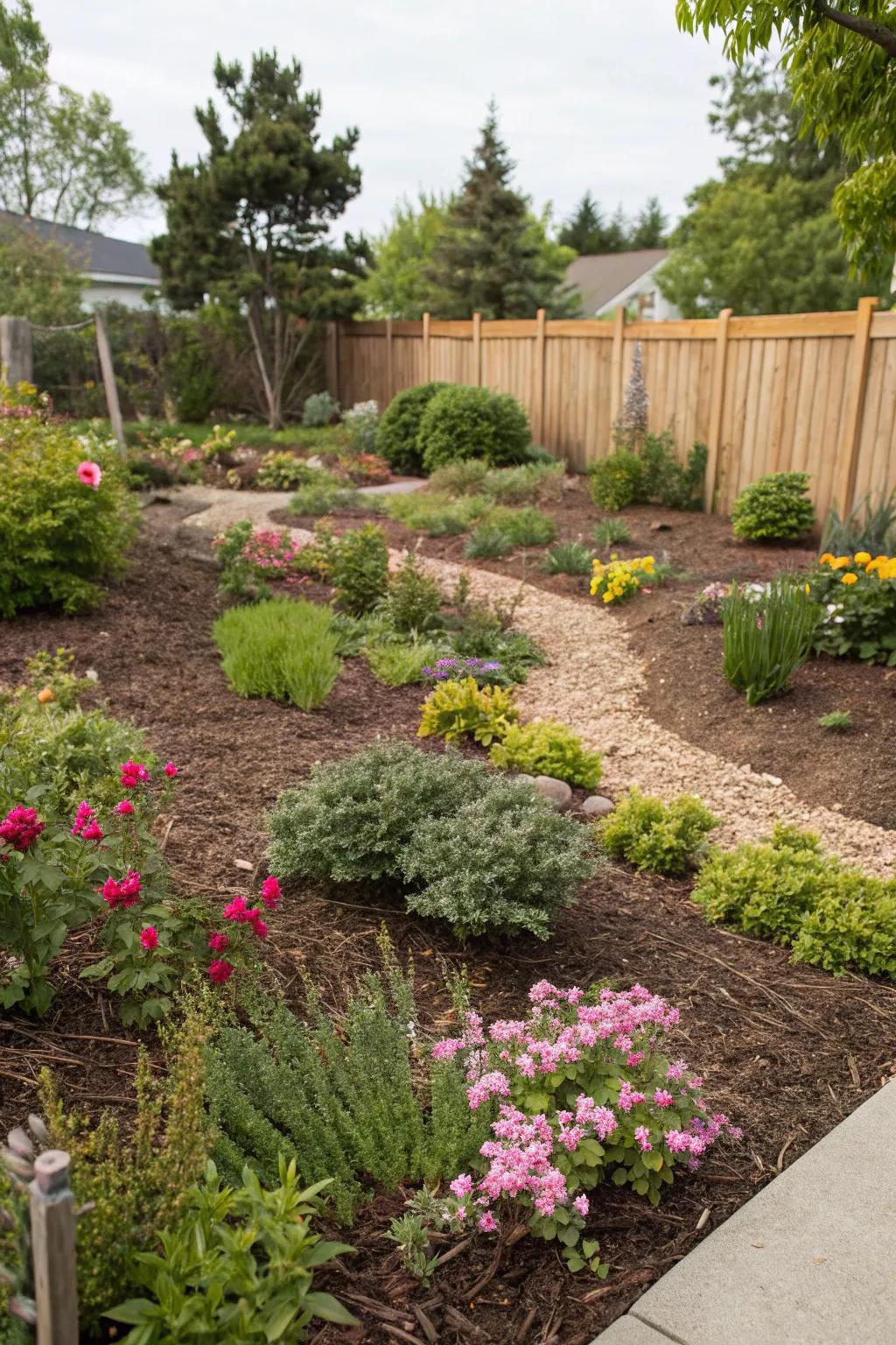 Mulch adds a polished look to your garden.