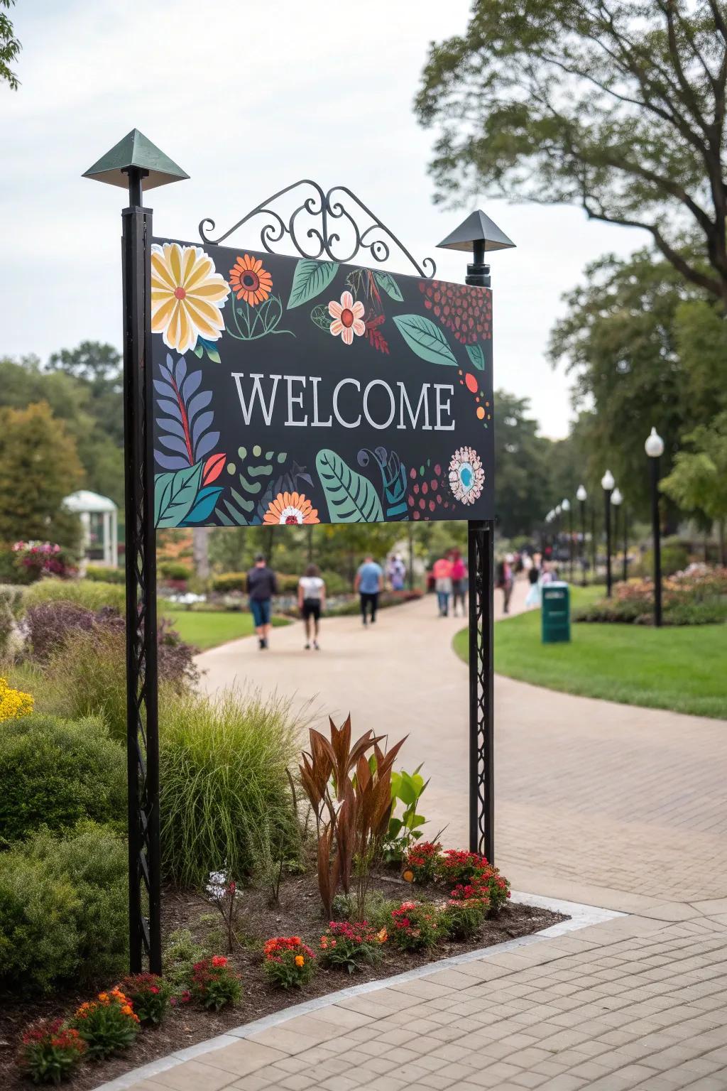 Greet attendees with a personalized marker that sets the stage for your event.