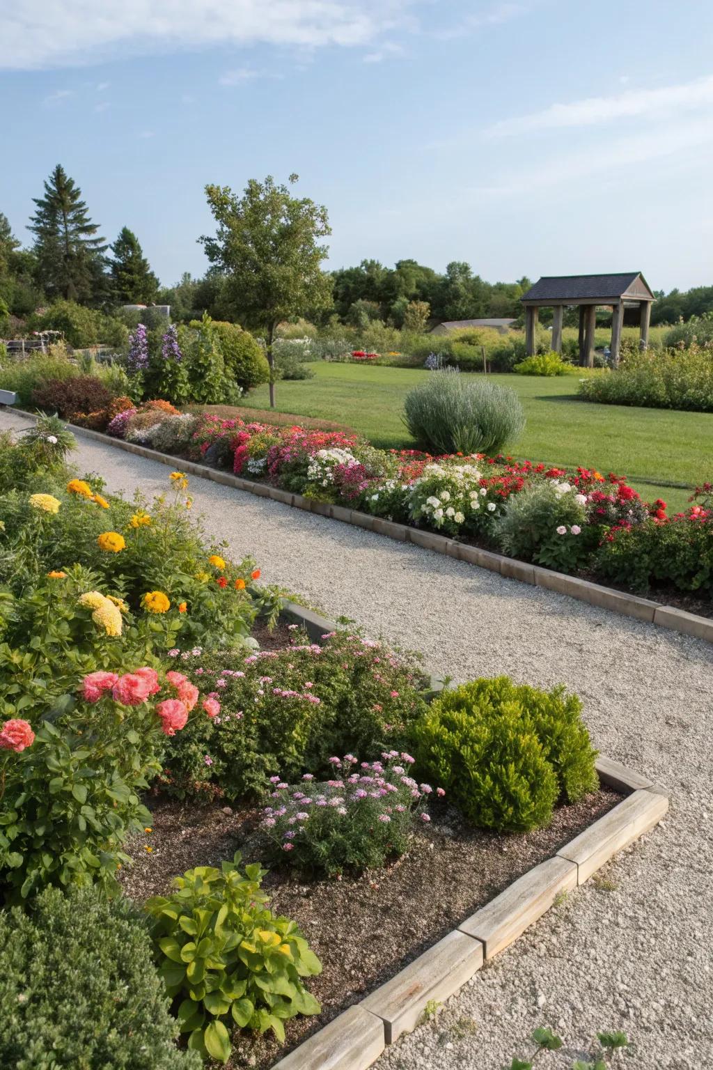 Clean lines and vibrant plants make for a striking garden.