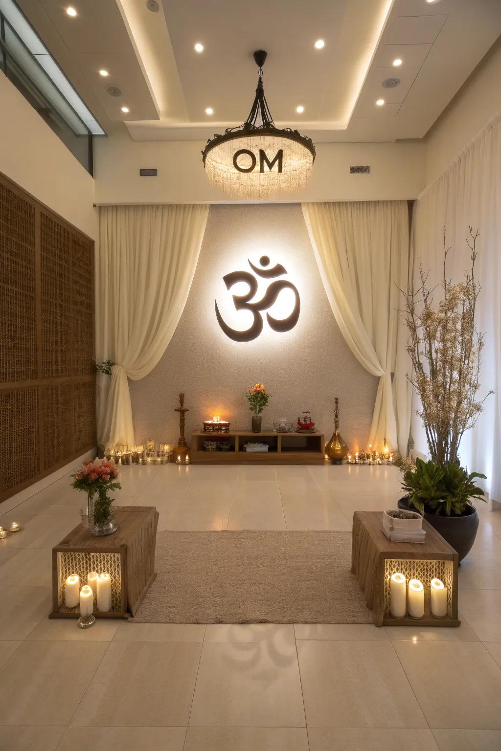 Sacred symbols that add depth and spirituality to your pooja room.