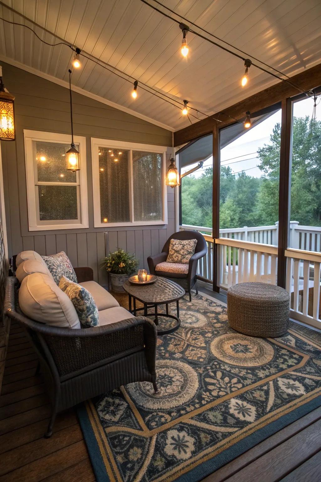 A cozy lounge that resembles an extension of your living area.