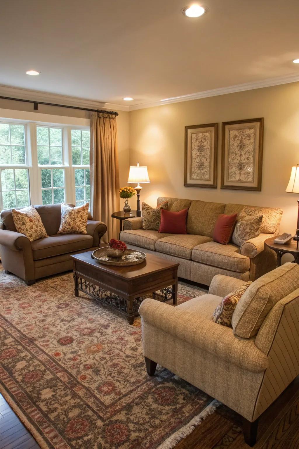 Versatile furniture empowers your lounge to conform to any occasion.