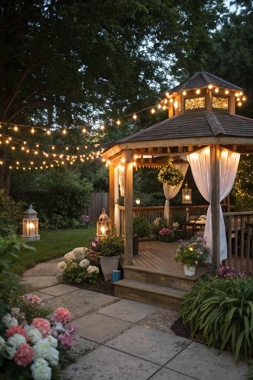 Conjure a magical atmosphere through atmospheric illumination.