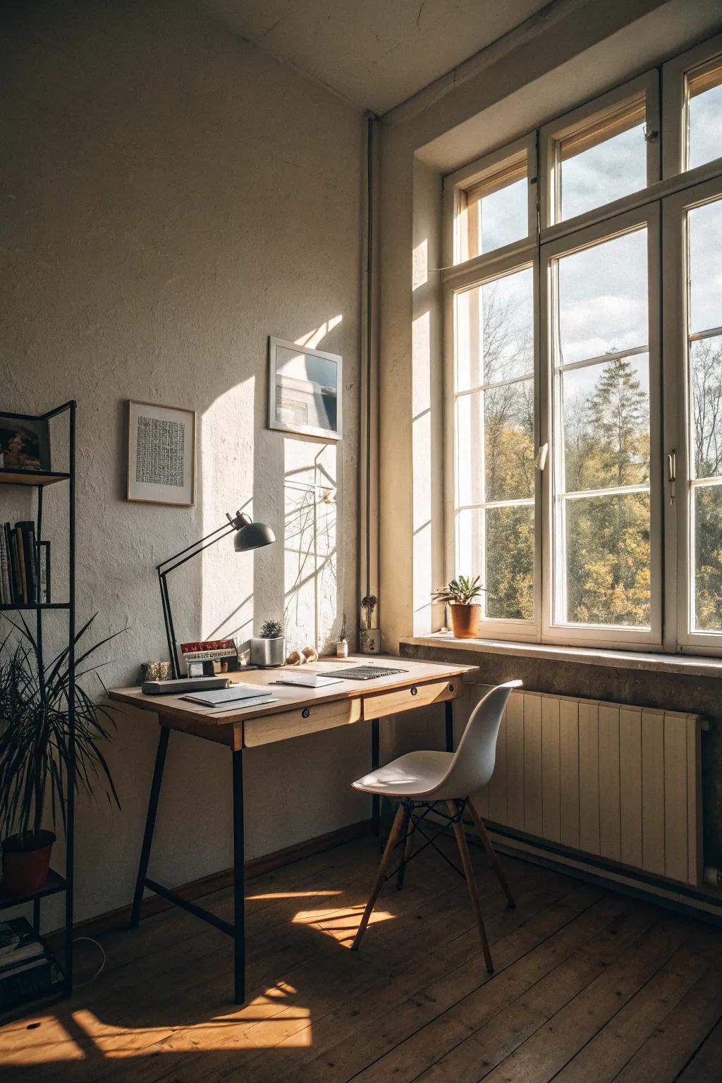 Natural light transforms your workspace into an enlivening retreat.