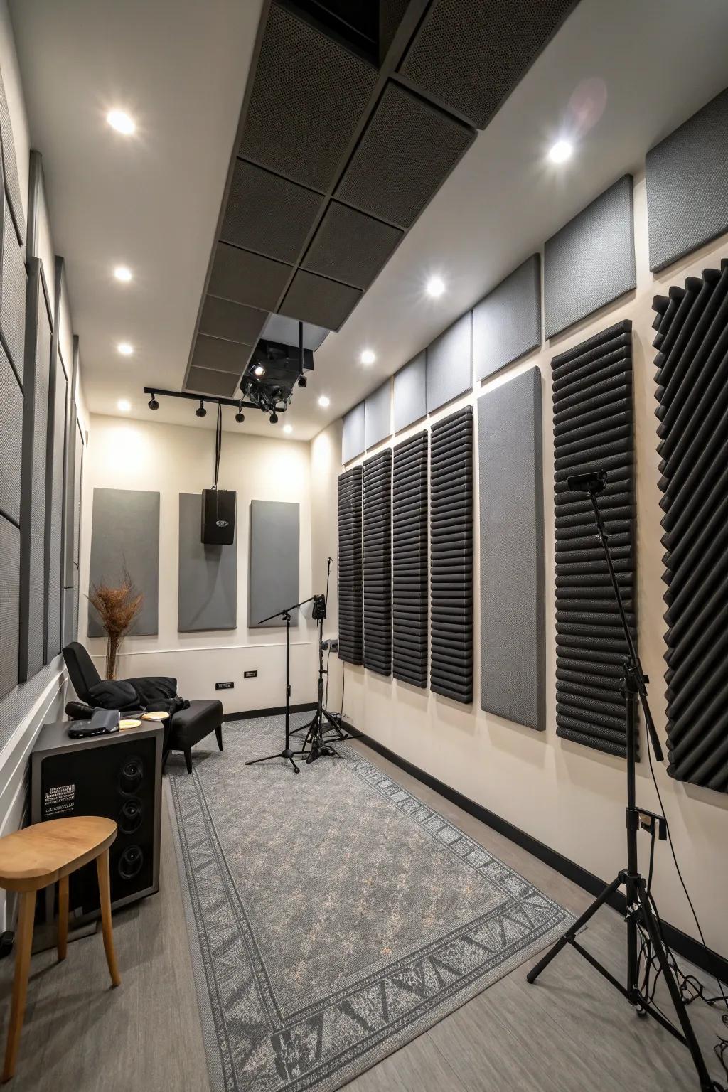 Soundproofing ensures clarity and focus in your creative space.