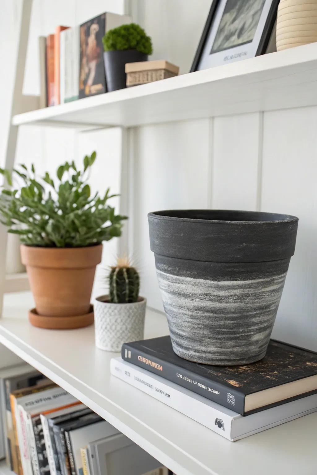 Achieve elegance with a simple monochrome finish.