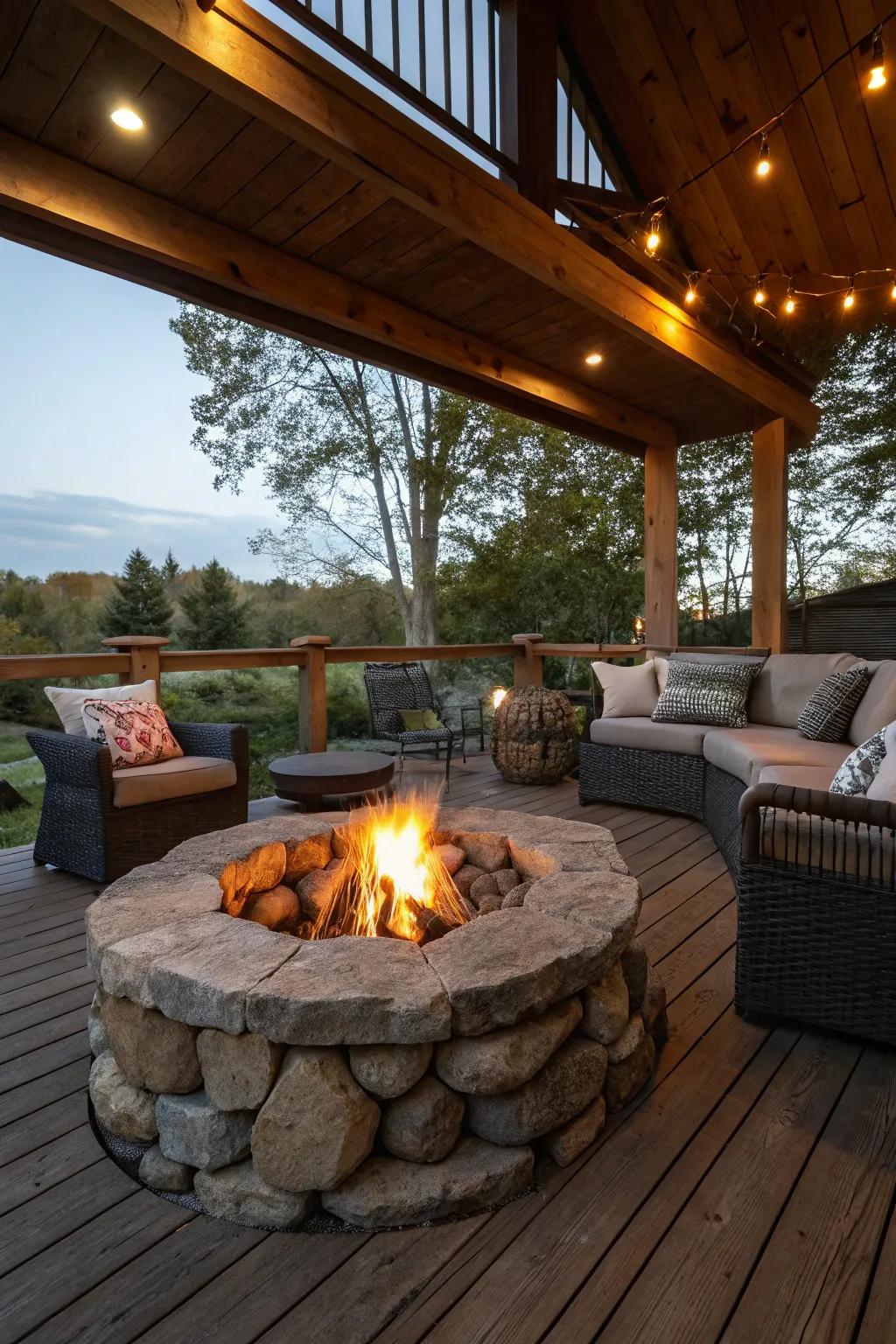 Forge unforgettable memories around an endearing fire pit.