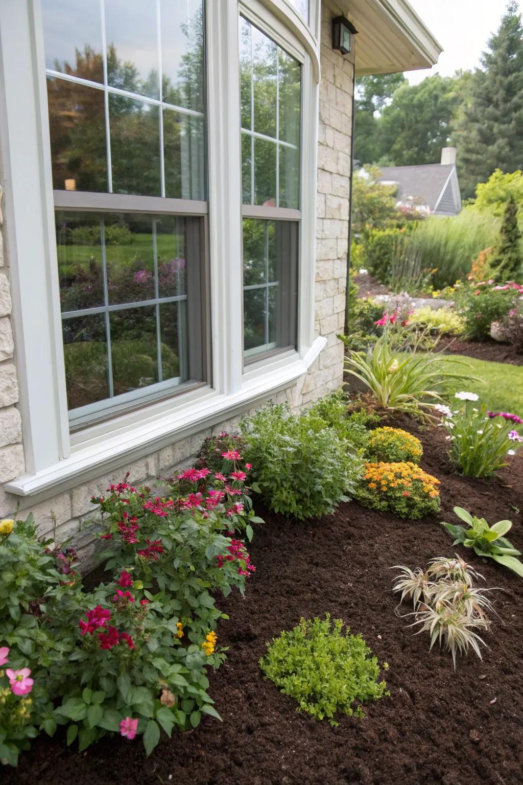 Mulch maintains soil health and adds a clean finish to your garden.