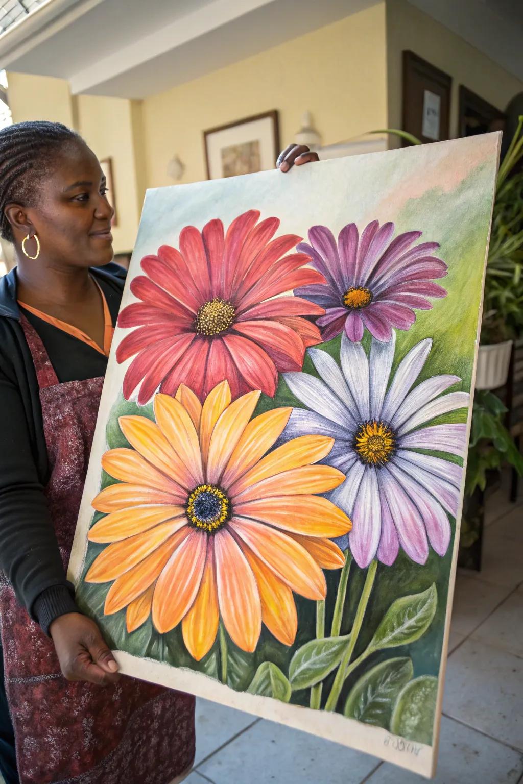Striking African daisies that capture attention and admiration.