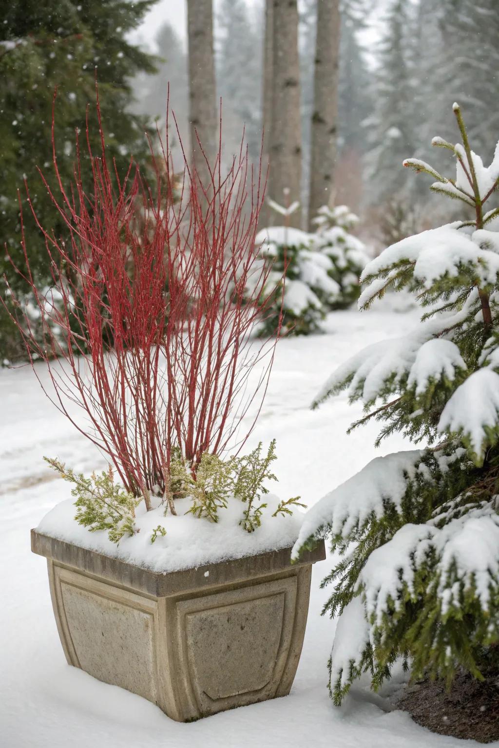 Colorful branches contribute height and drama to your arrangements.