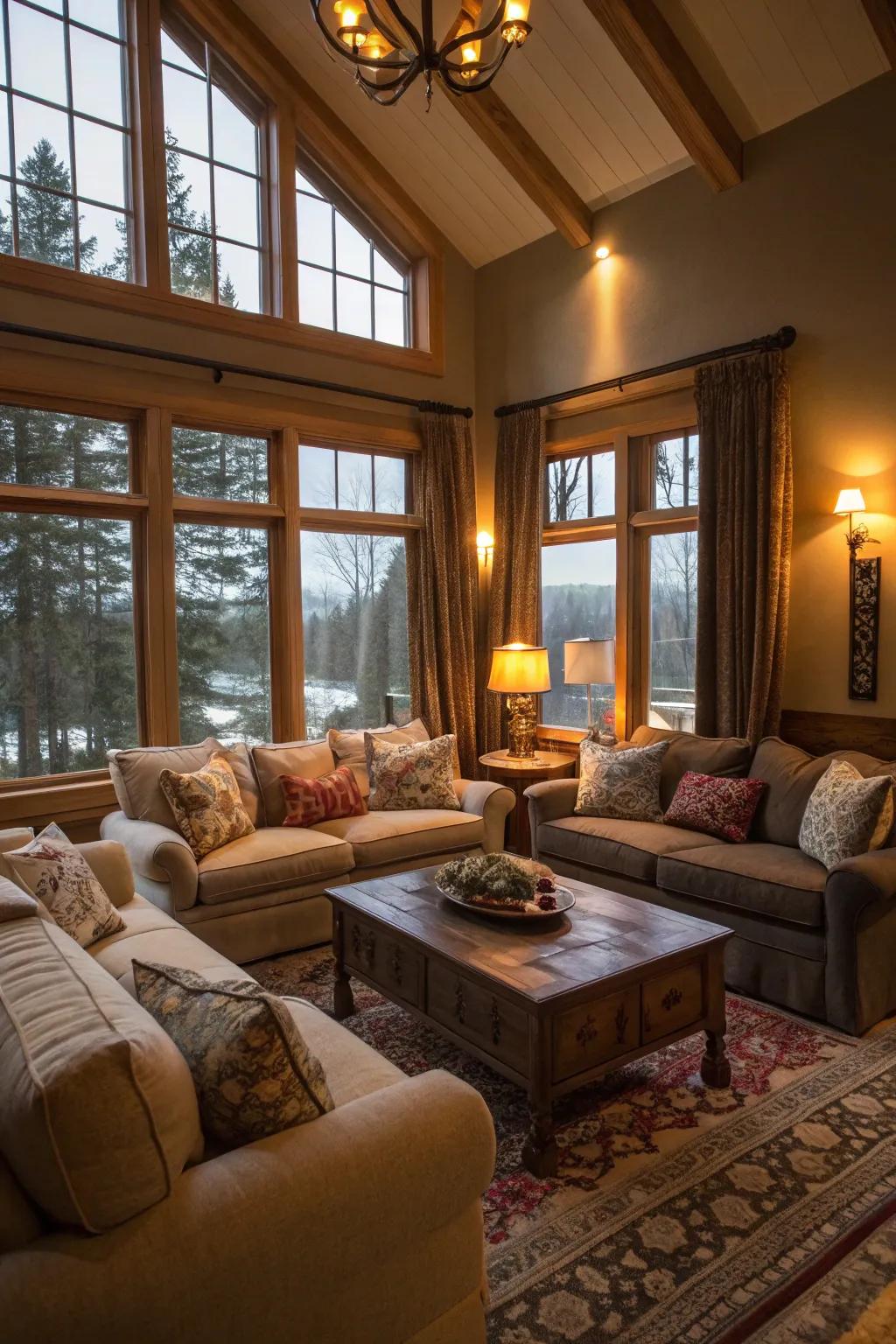 A cozy nook is perfect for heartfelt discussions.