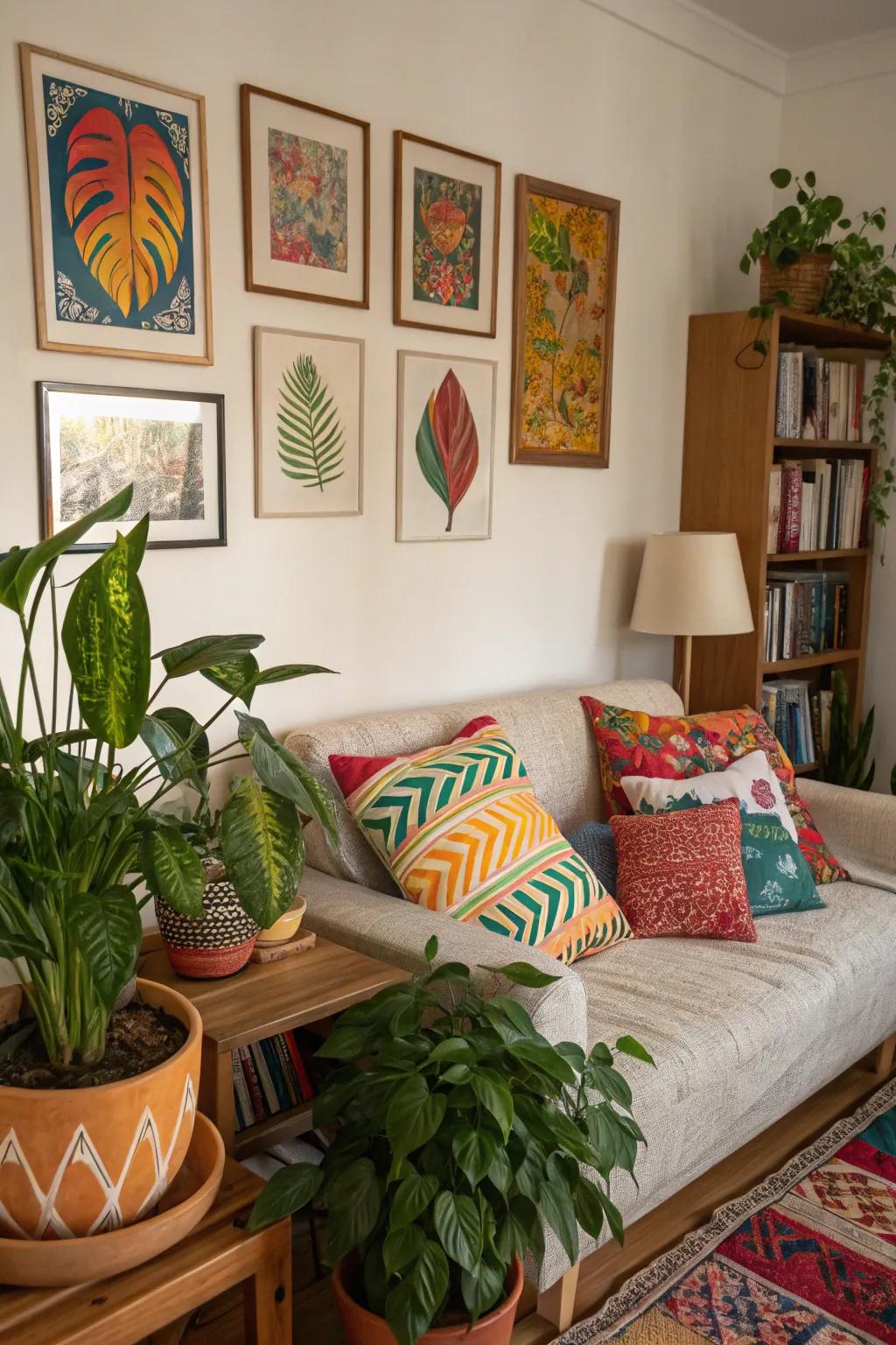 Decorative touches bring in warmth and personality.