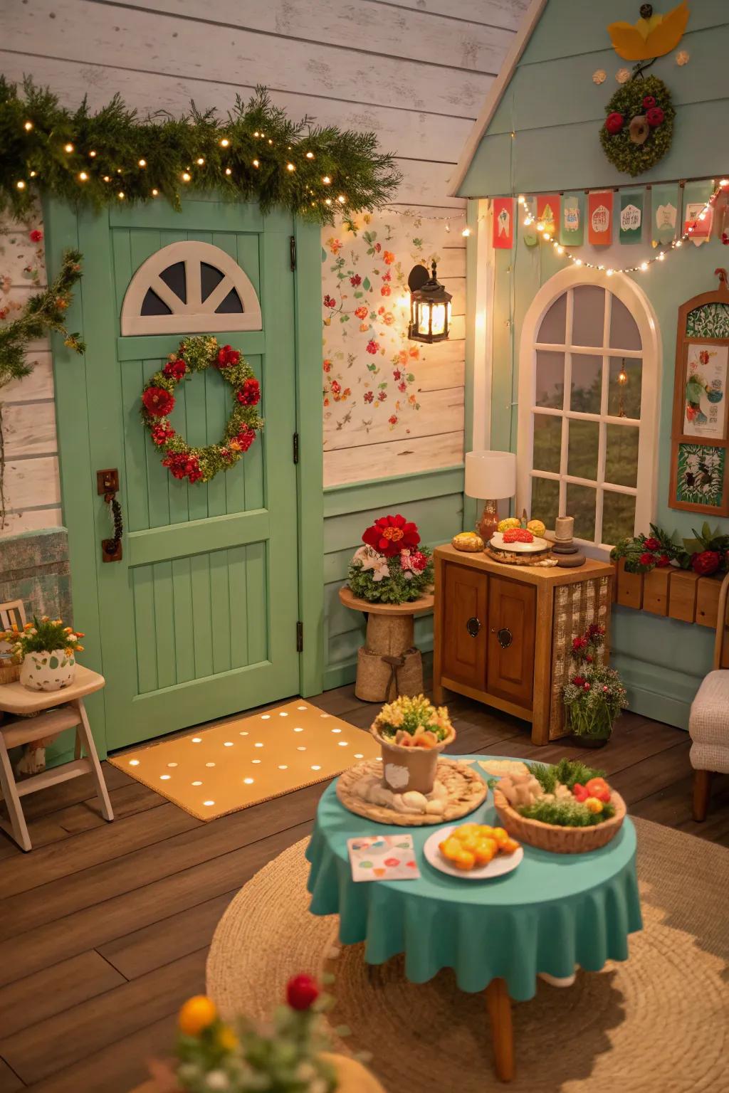 Festive splendor sustains your abode rejuvenated and celebratory.