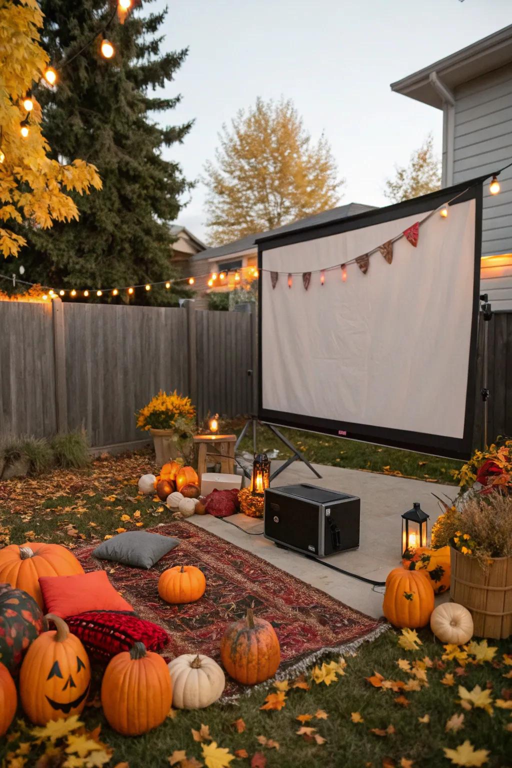 Themed decorations introduce a distinctive element to your film night's ambiance.
