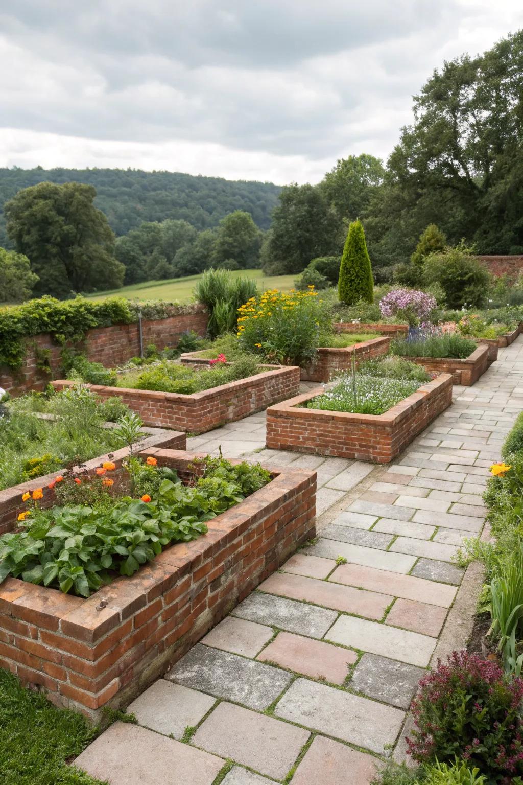 Enhance your garden's functionality with integrated walkways.