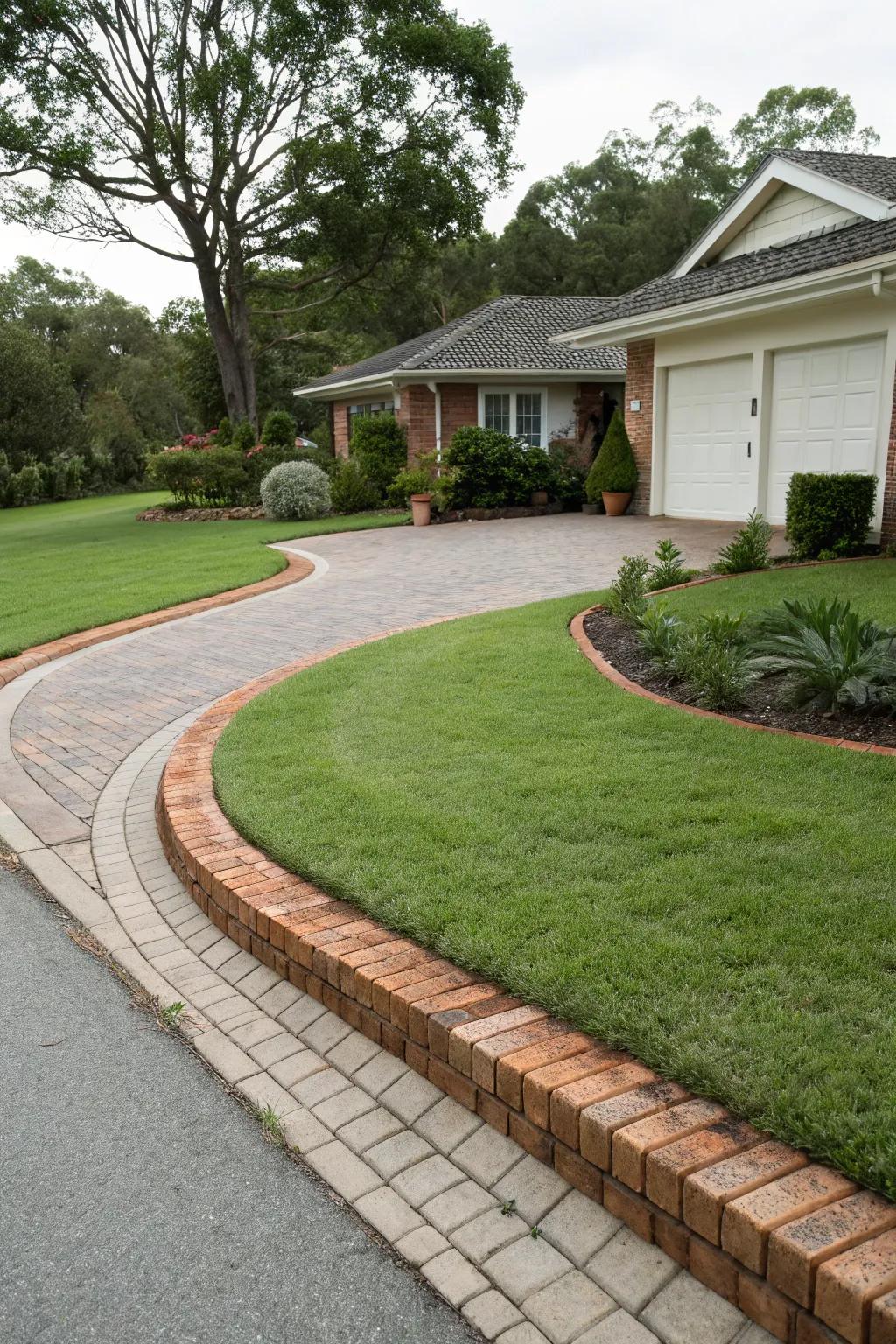 Decorative borders bring definition and sophistication to your driveway.