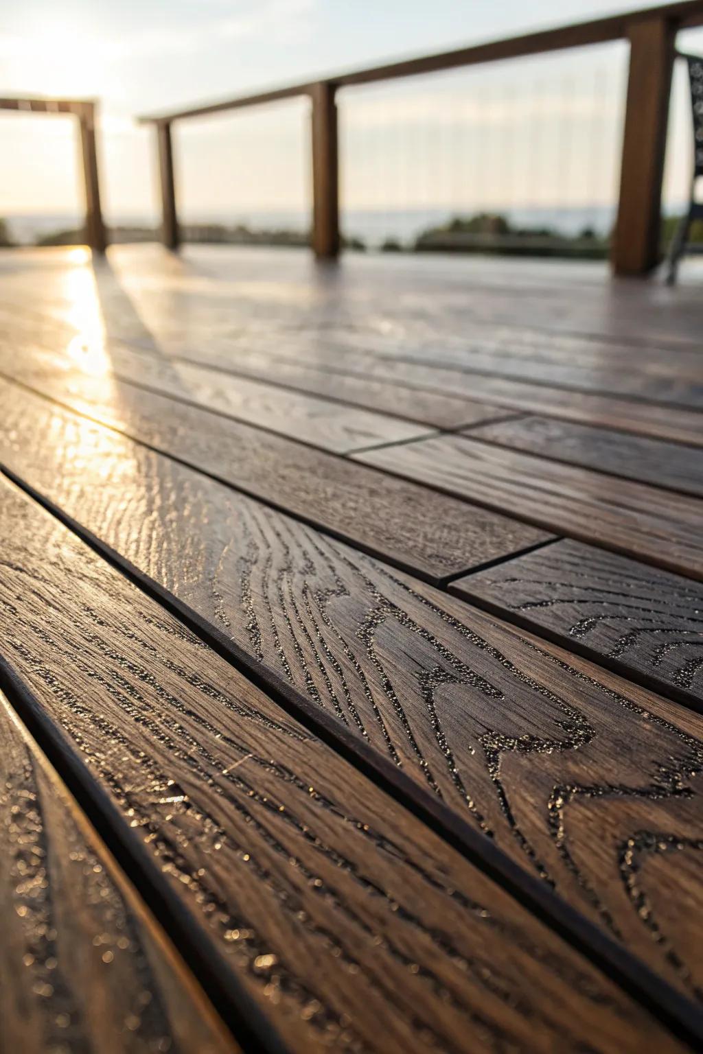 Transform your deck with a touch of texture and redefine outdoor elegance.