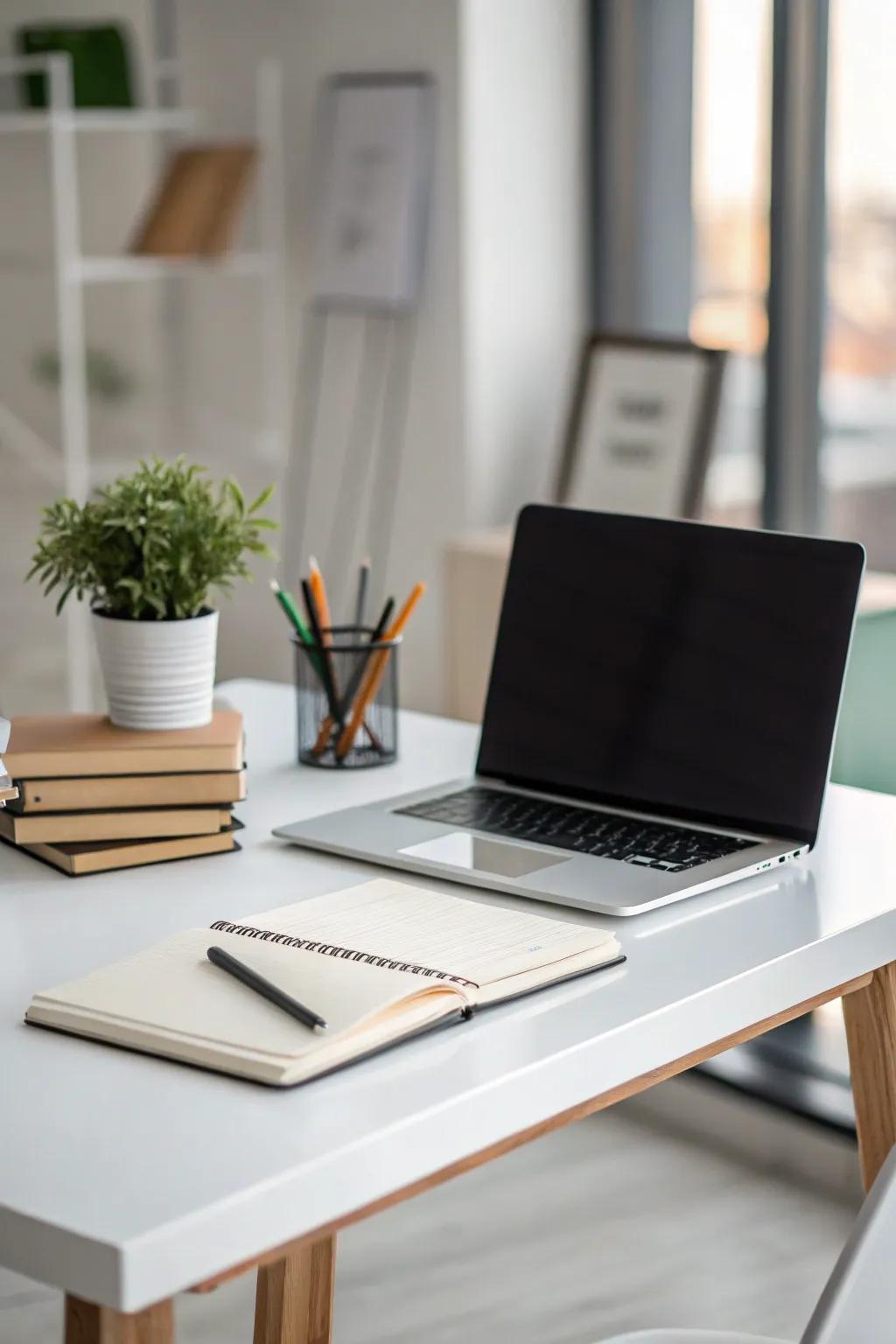 Bare bones design for an amplified area.