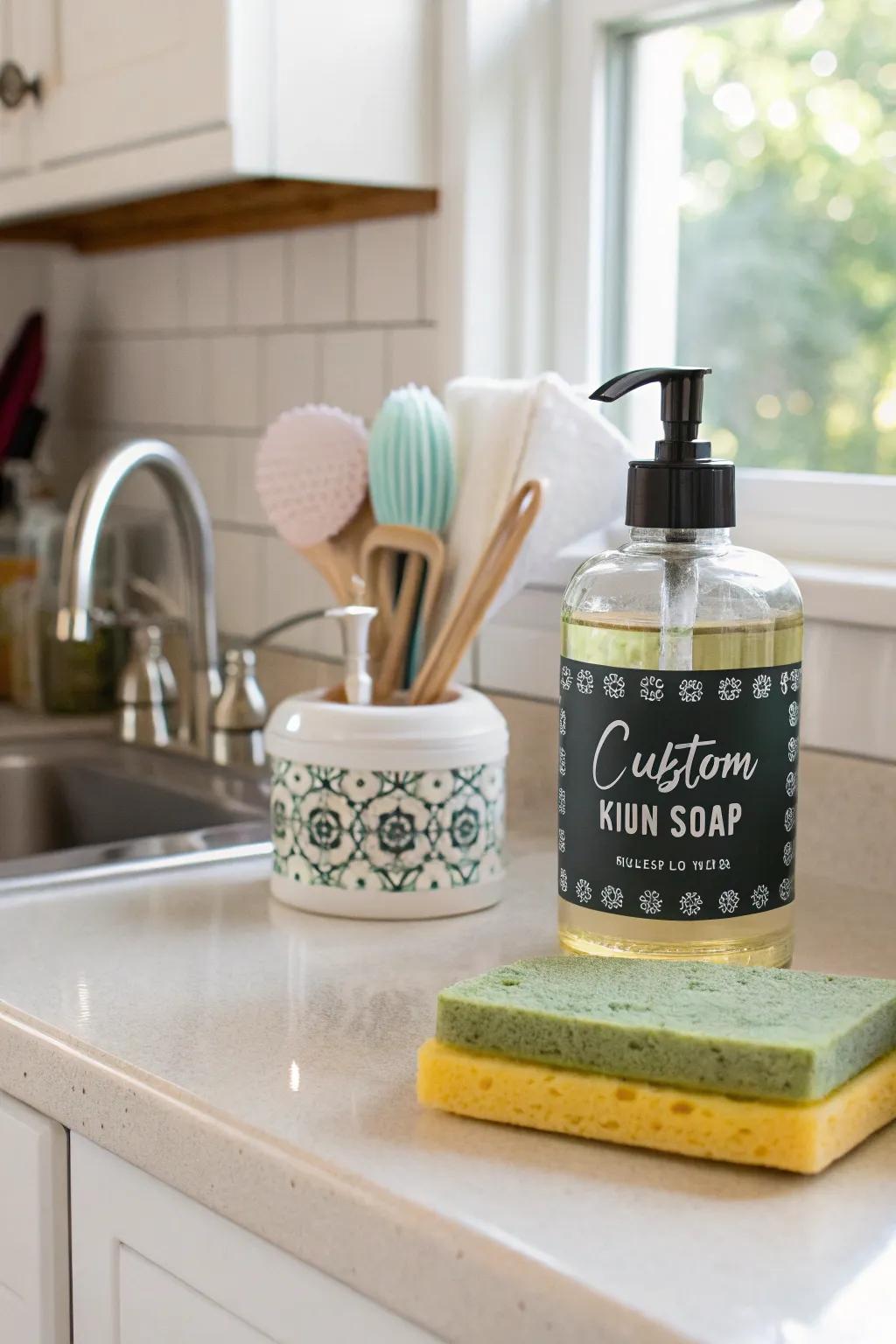 Custom labels add an organized and stylish touch.