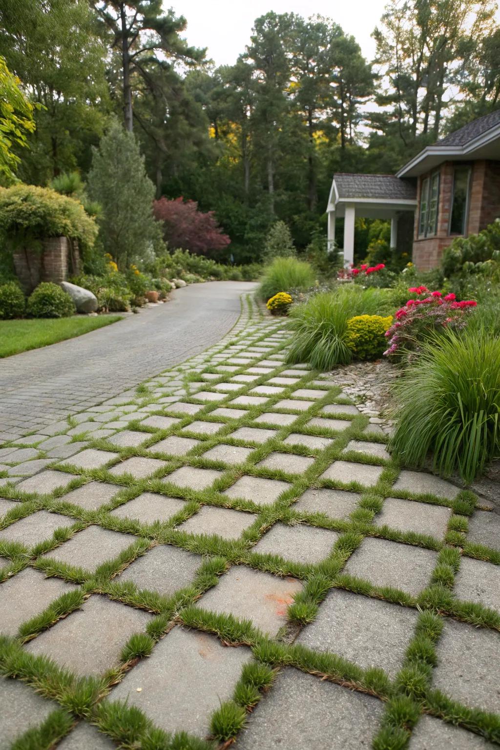 Permeable pavers offer eco-friendly benefits with a natural look.