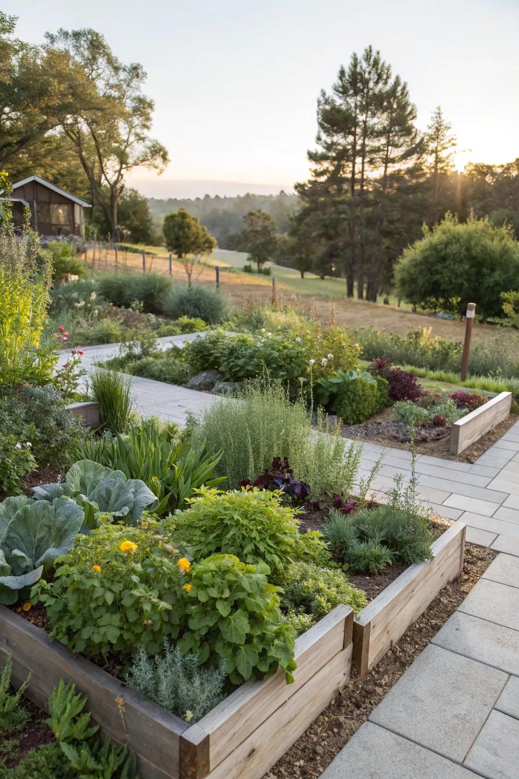 Native plants blend seamlessly into the natural landscape.