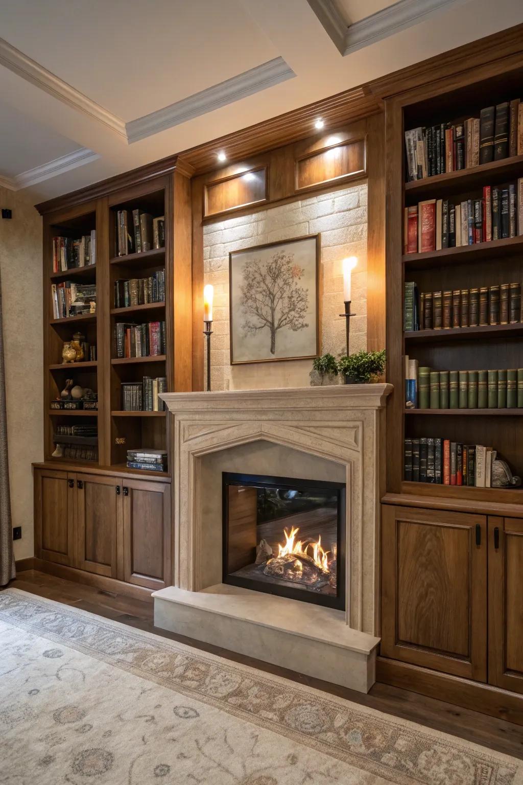 Blend open and closed storage for functionality and style.