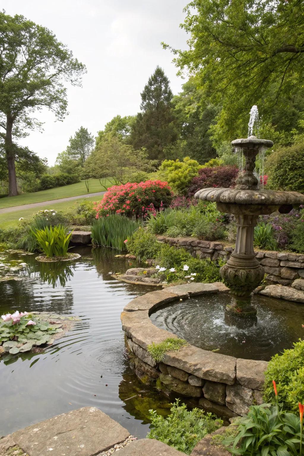 Water features add tranquility and attract wildlife to your garden.
