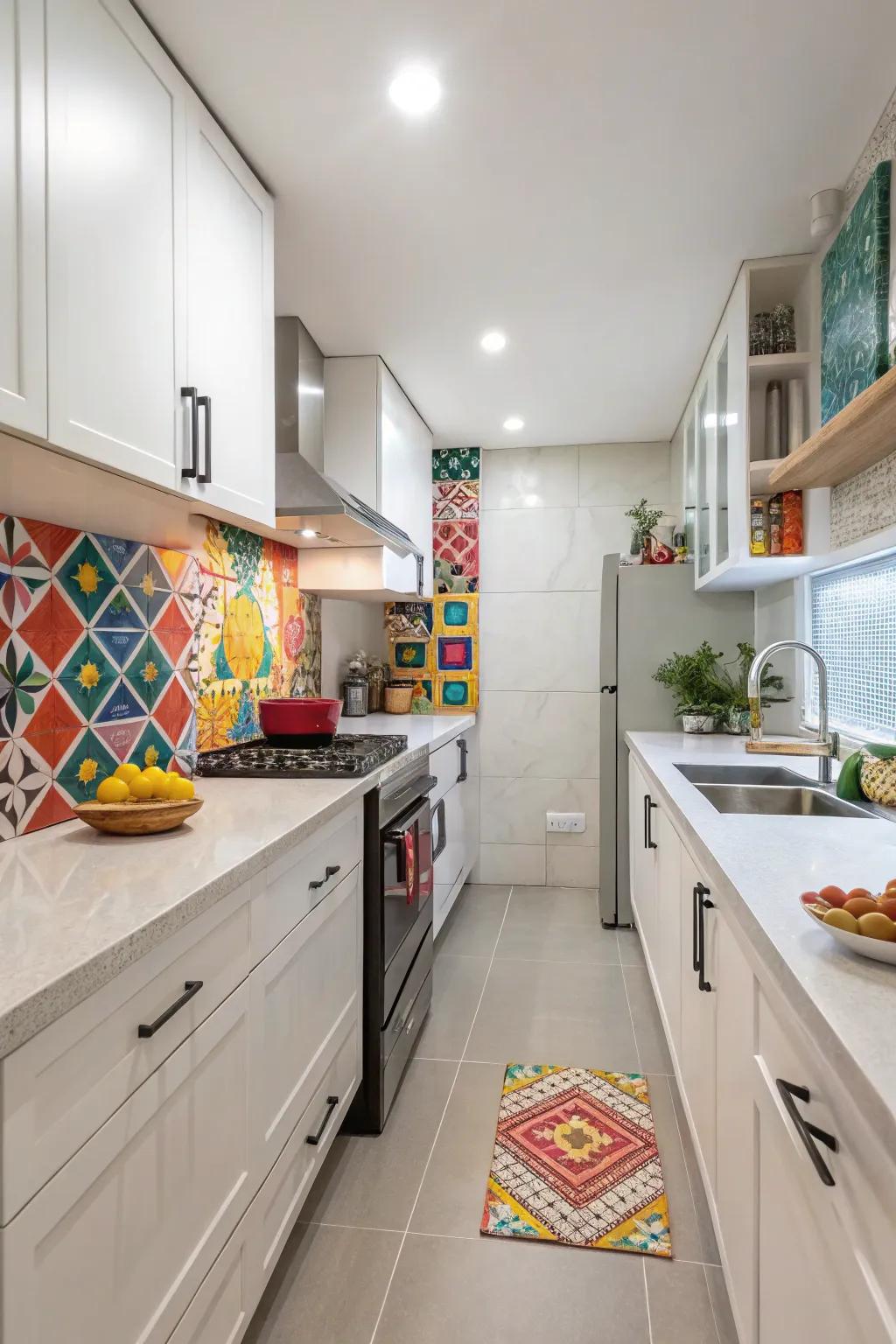 A backsplash that demands attention.