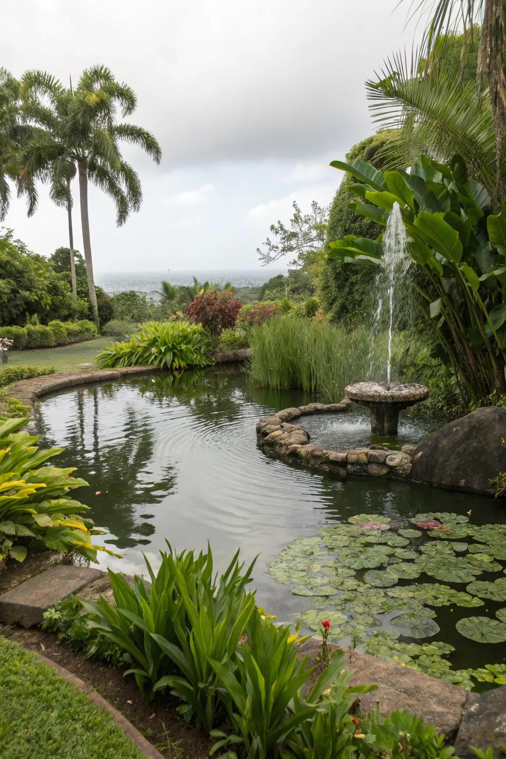 Water features add tranquility to your garden space.