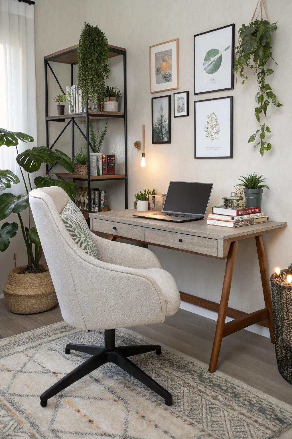 The right chair combines comfort with aesthetics, enhancing your productivity.