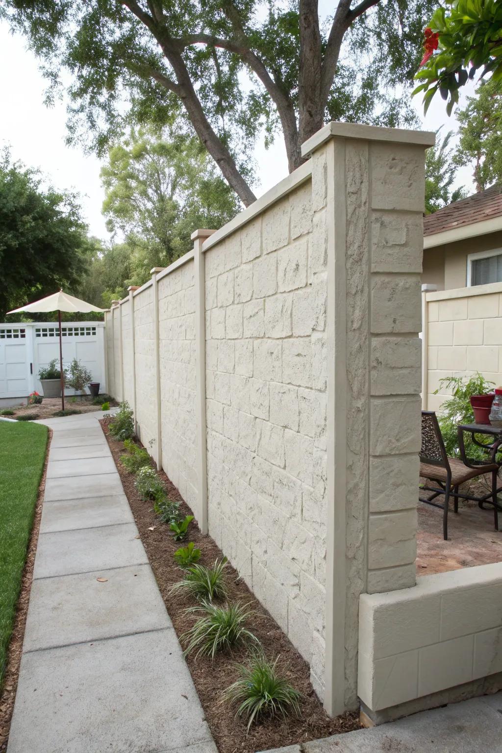 Stucco provides a classic, smooth finish to your wall.