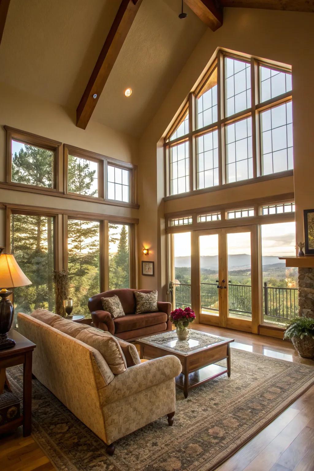 Open areas with soaring ceilings amplify the industrial vibe.