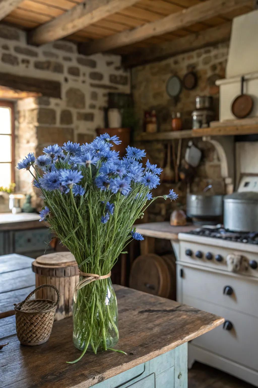 Cornflowers add a splash of whimsy and charm to any bouquet.