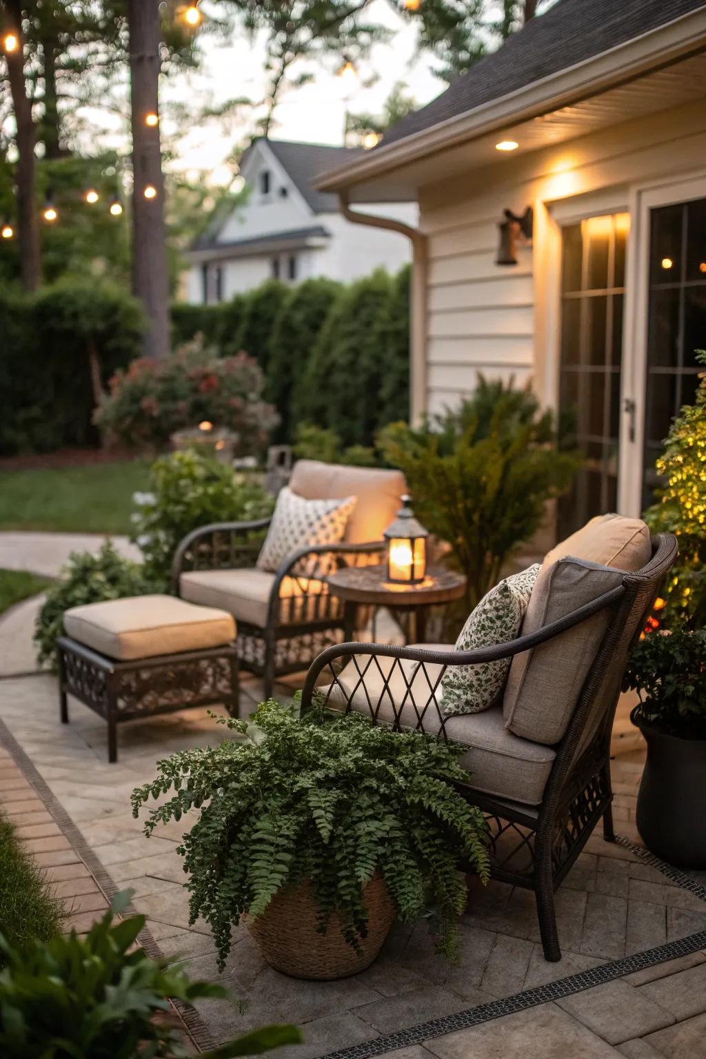 Simulated plants can make any terrace feel like a paradise.