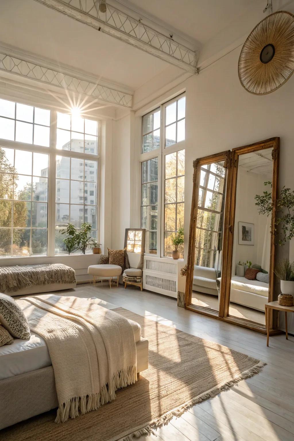 Sunlight transforms a room, giving it an airy and expansive feel.