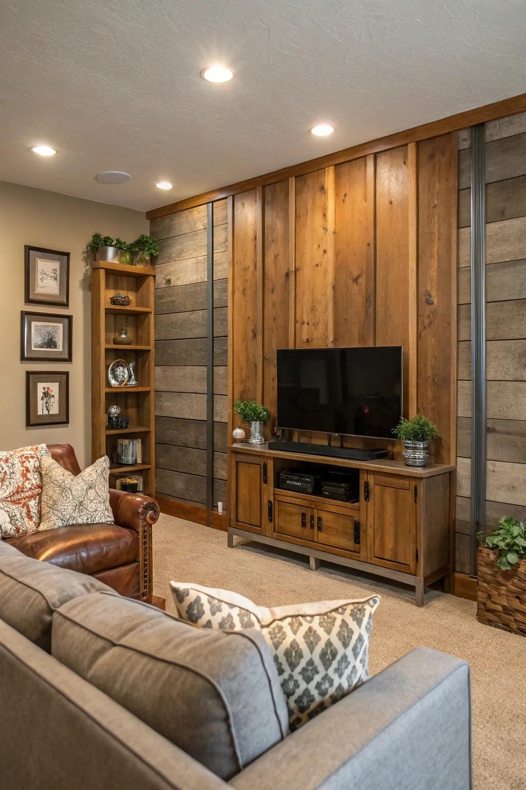 Experience textures that enliven your space by mixing materials in your wall paneling designs.