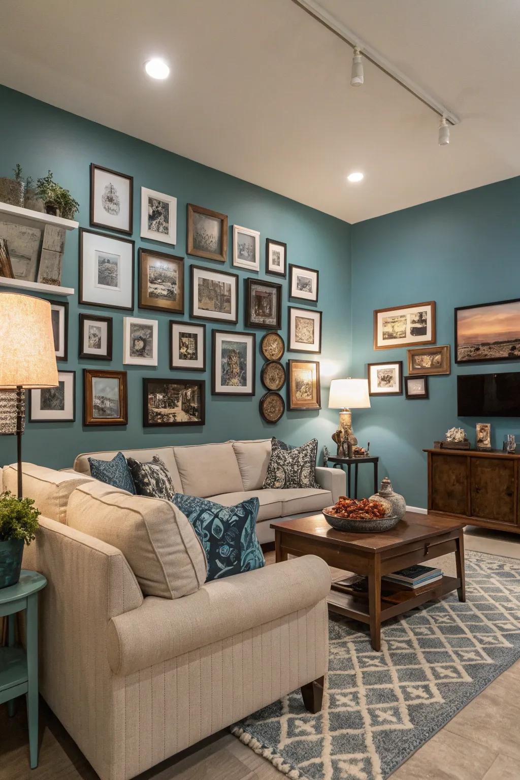 Craft a soothing and connected aesthetic by employing a harmonized color strategy.