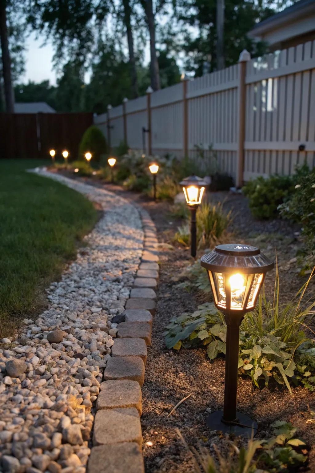 Solar lights append charm and security at no additional expenditure.