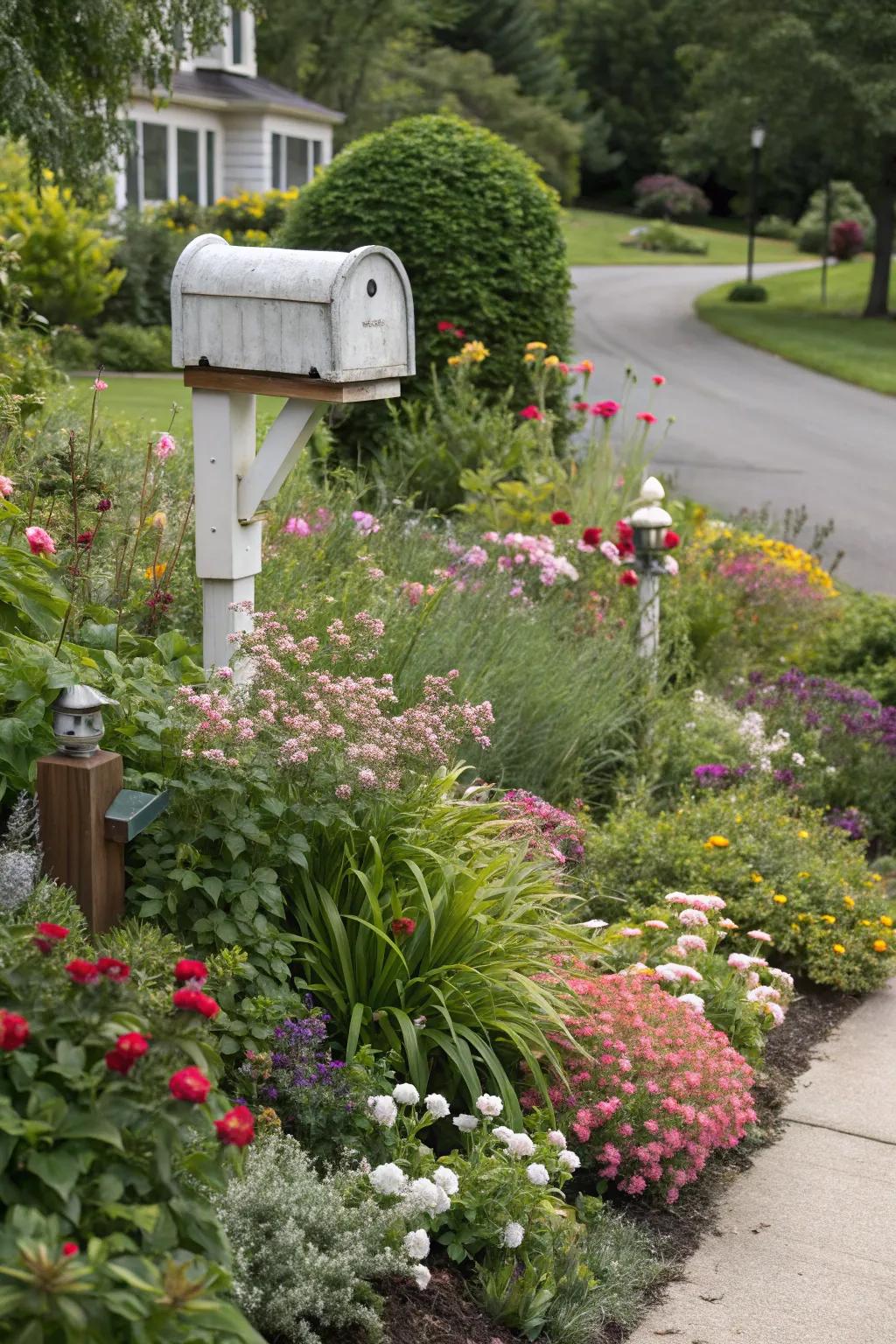 Differing vertical heights and feels fashion a captivating and layered appearance.