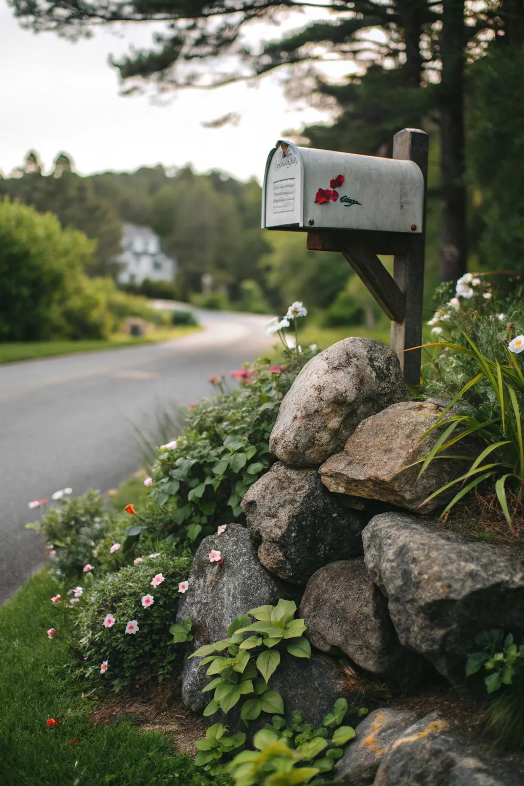 Irregular stone blueprints present a creative deviation to conventional scenery.