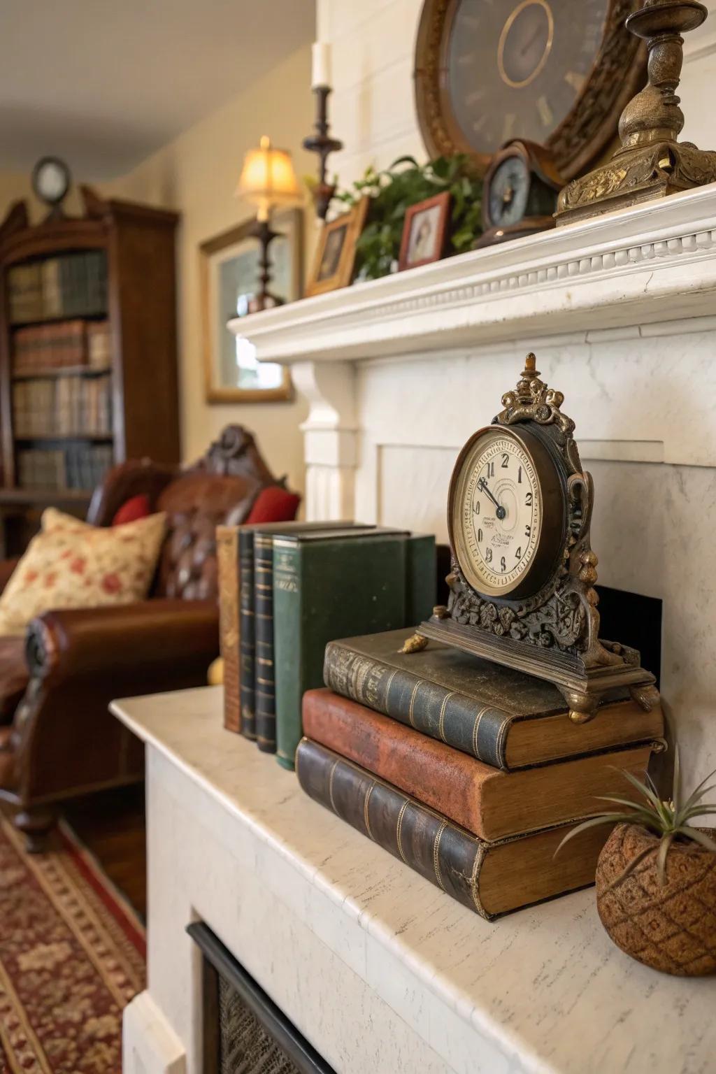 Blend the old with the new using vintage finds.