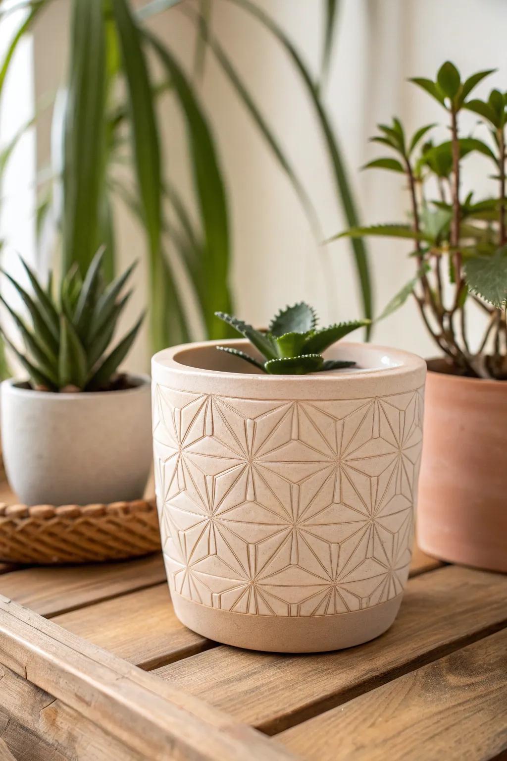 Subtle Geometric Elegance: Elevate your space with minimalist charm.