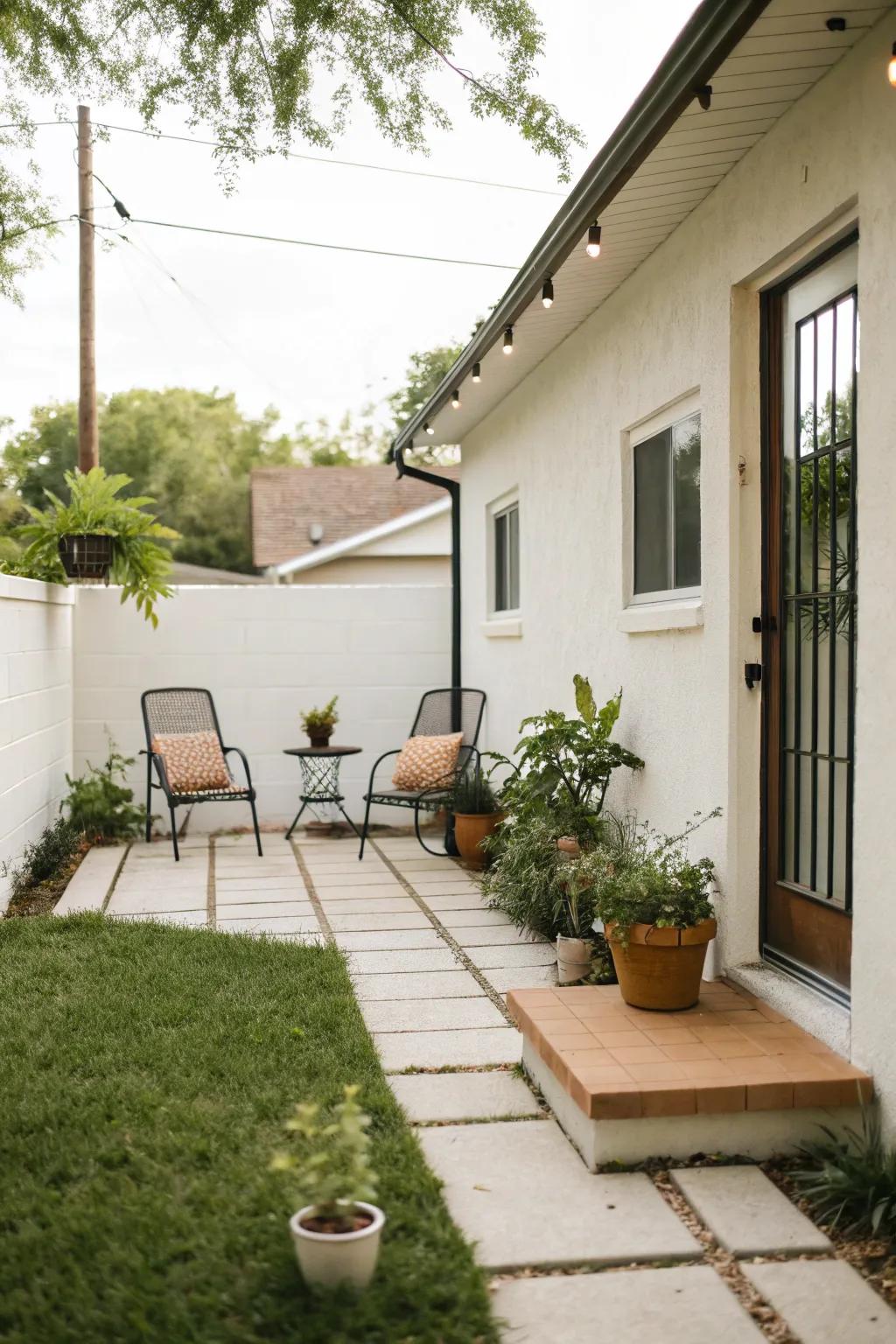 A functional space adds warmth and usability to the design.