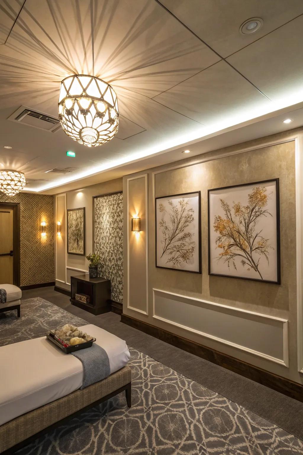 Finishing touches add personality to a flexible room.