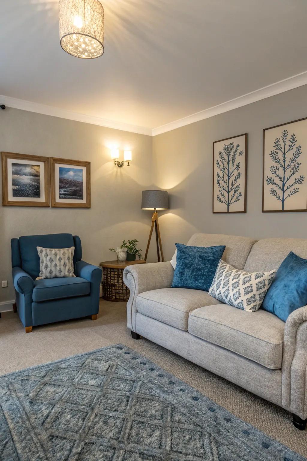 A tint of hue injects a lively touch to neutral shades.