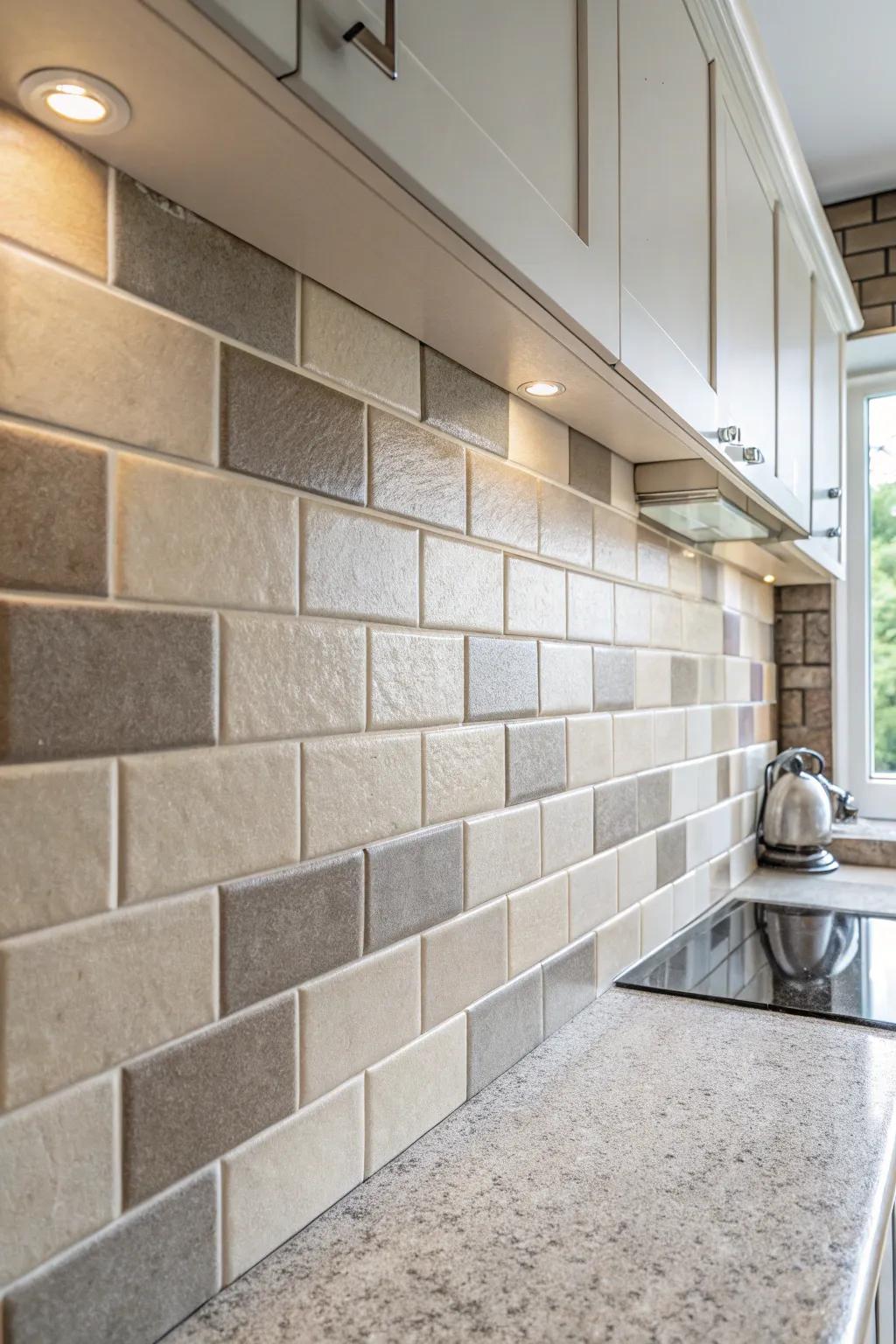 Subdued tones establish a minimalist and calming context.