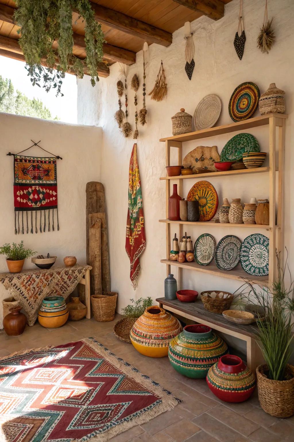 Cultural decor adds layers of individuality to your design.