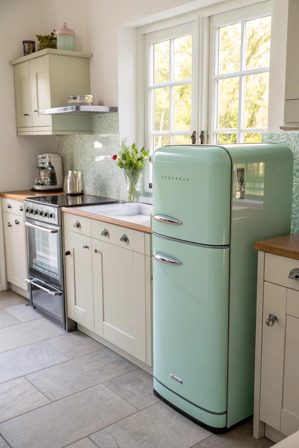 Retro appliances combine aesthetic appeal with practical functionality.