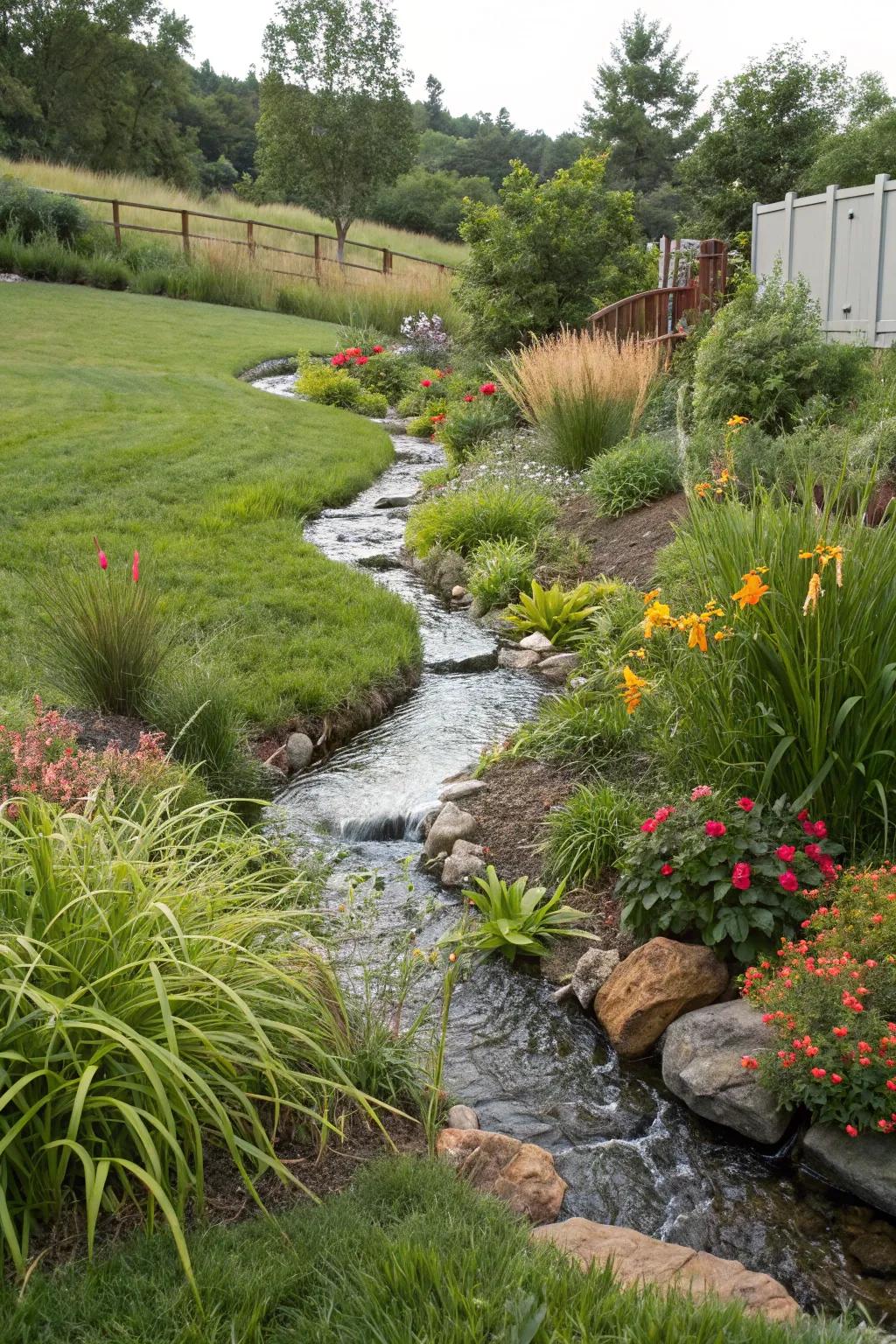 A zigzag stream design that adds playful energy.